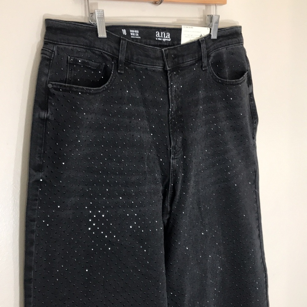 NEW ANA High Rise Rhinestone Jeans - Picture 2 of 9